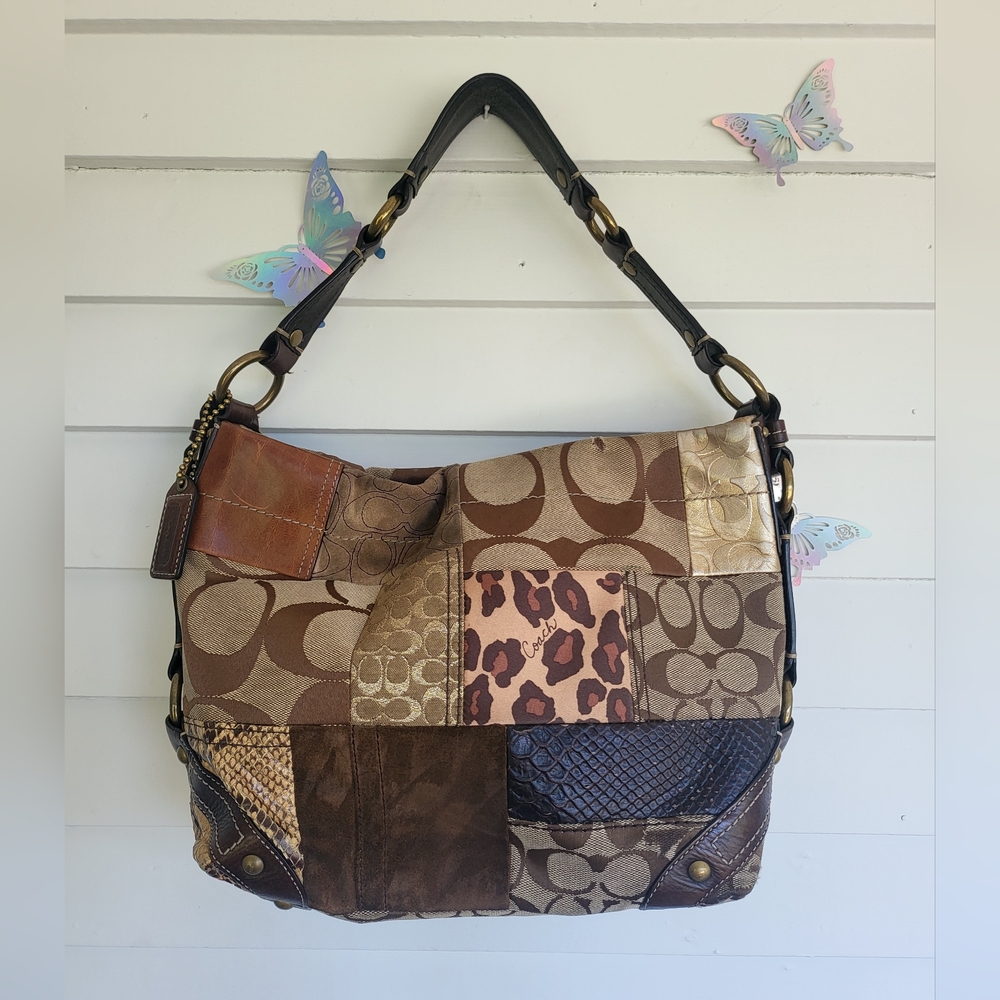 Vintage Coach Patchwork Carly